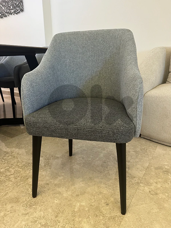 8 grey dining chairs