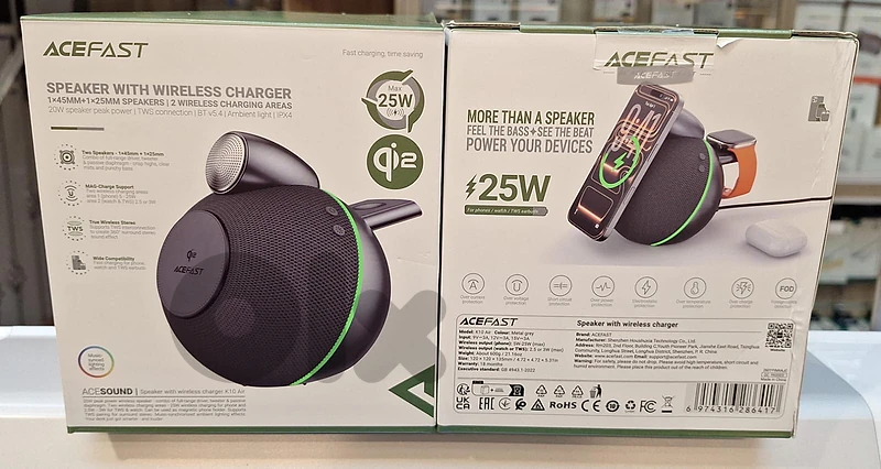 ACEFAST SPEAKER WITH WIRELESS CHARGER K10 AIR 35$