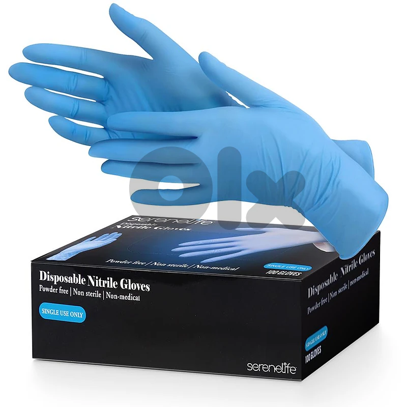 Disposable Nitril Gloves (Blue/Black)