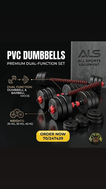New Adjustable PVC Dumbbells
