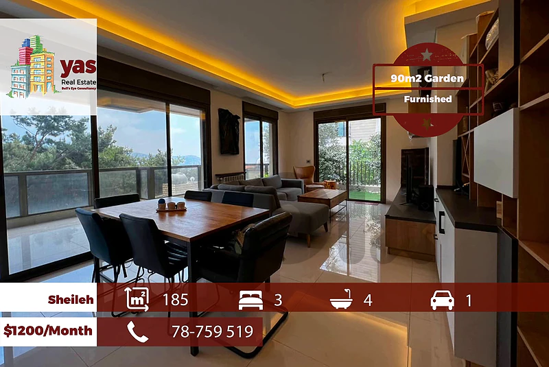 Sheileh 185m2 | 90m2 Garden | Furnished | Rent | Prime Location | KS Sheileh 185m2 | 90m2 Garden | Furnished | Rent | Prime Location | KS