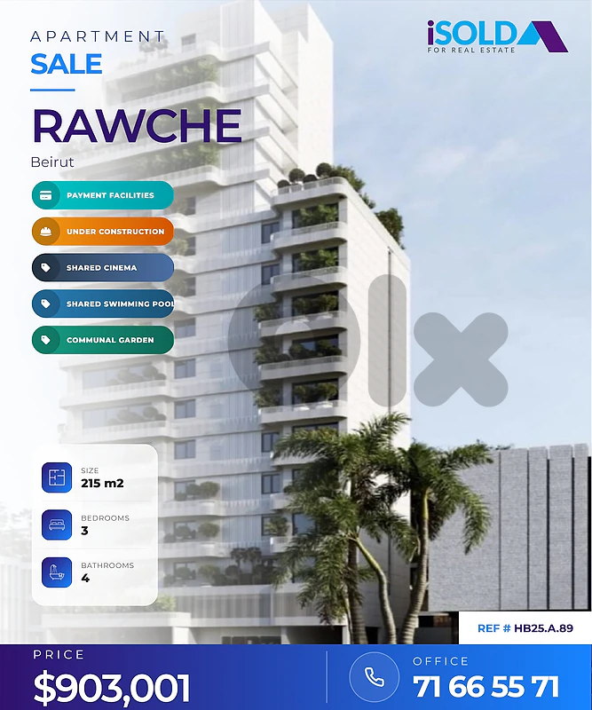 APARTMENT FOR SALE IN RAWCHE -215 m2