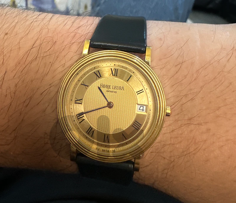 very clean faver leuba geneve quartz original 175$