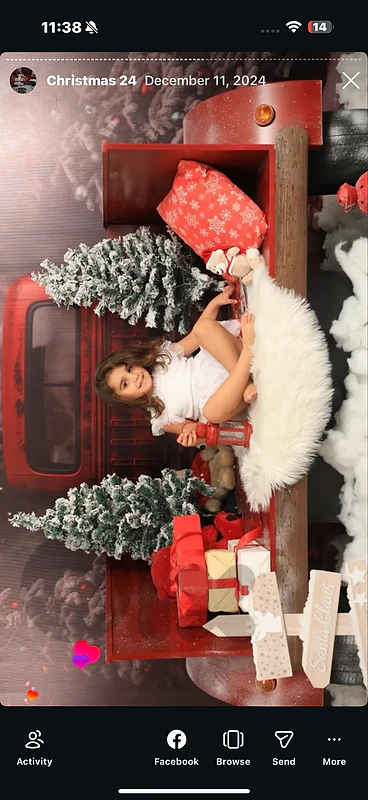 christmas wood truck