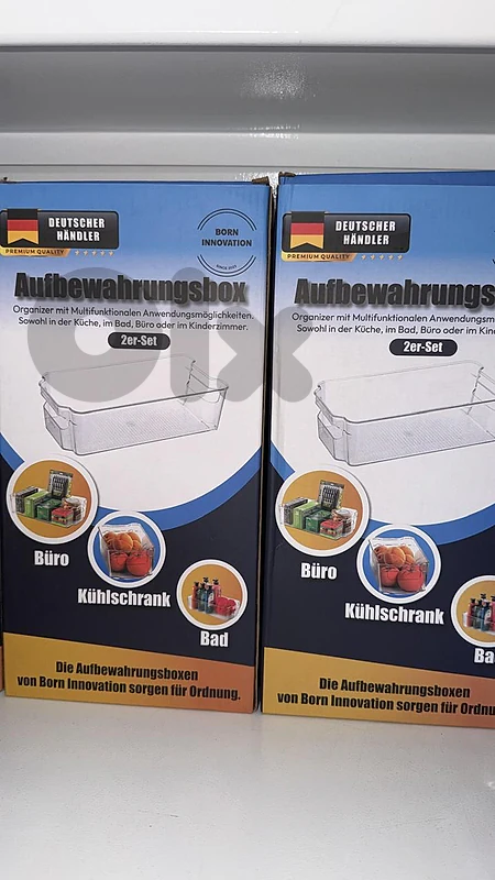 Plastic Fridge Containers 2 in 1