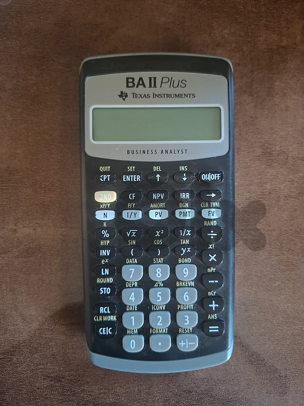 Texas Instruments BA II Plus Financial Calculator