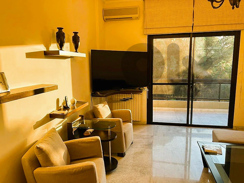 350 SQM Furnished Apartment in Rabieh with Partial Sea View