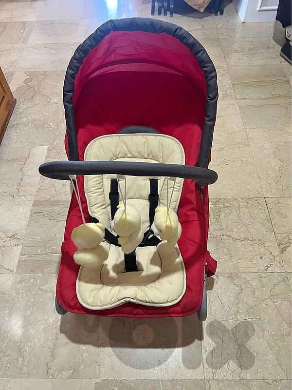 Comfy Baby Bouncer/Rocker with Toy Bar