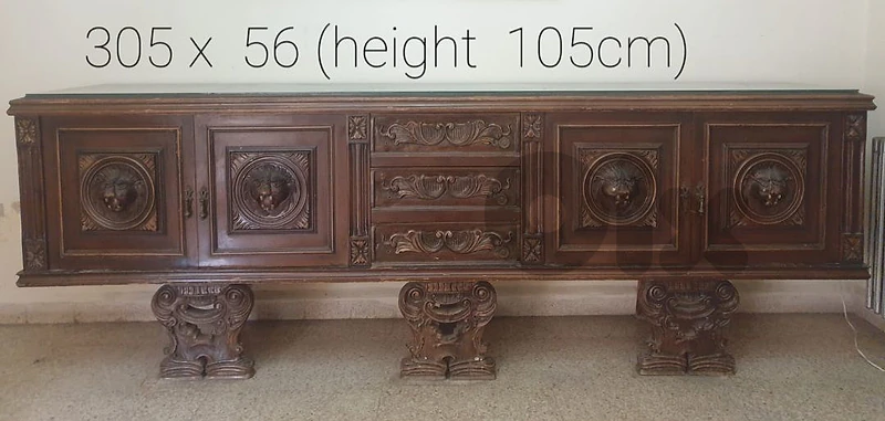 60 years old wooden salon set