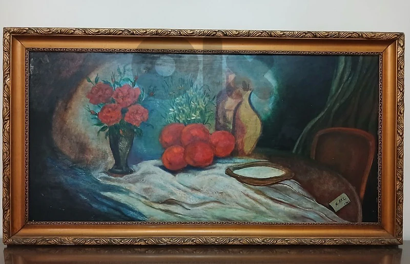 60 years old Michel Akl painting