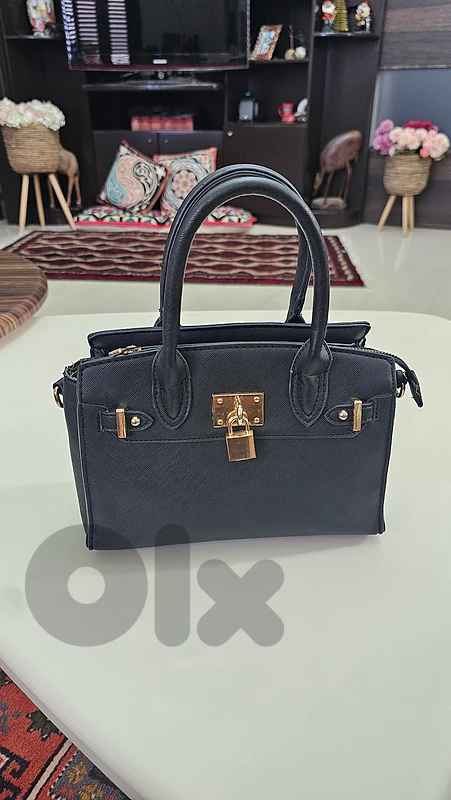 Black handbag