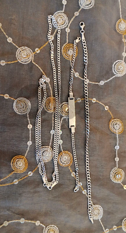 3 piece silver set 925