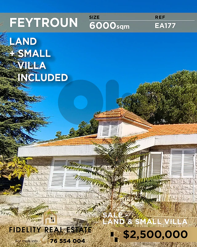 Land for sale in Feytroun EA177 أرض  للبيع في فيطرون