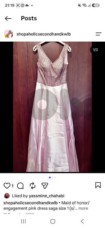 dress from saga size 1 s/m