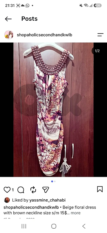 floral dress from france