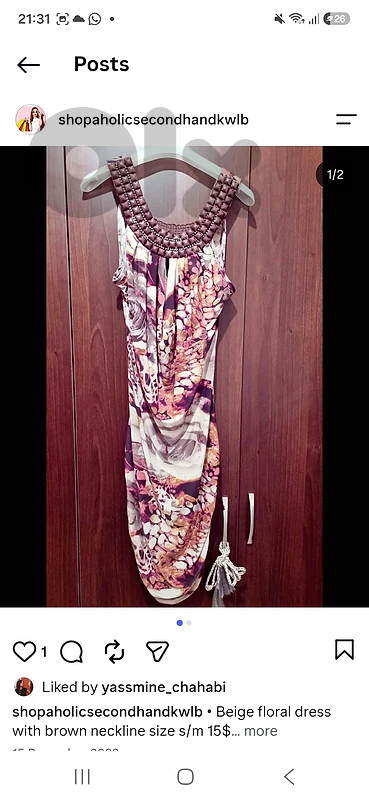 floral dress from france
