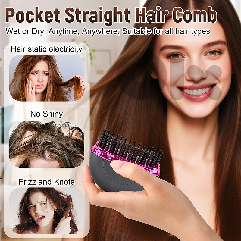 Portable Wireless Hair Straightening Comb