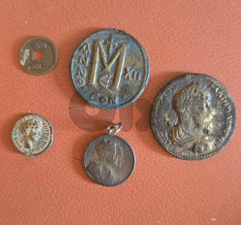 World Ancient Coin Lot 5pcs