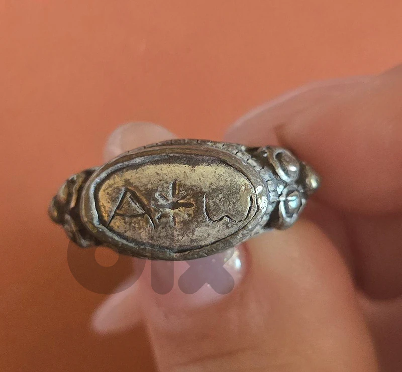Vintage Alpha Omega Christian Ring 1960s