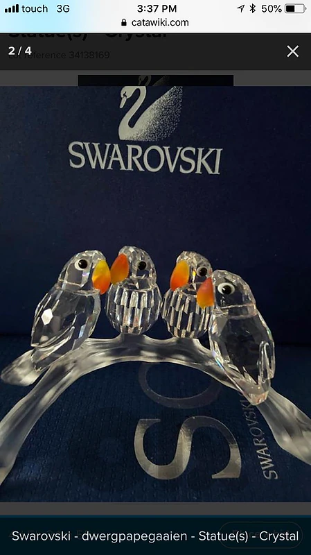 swarovski love birds