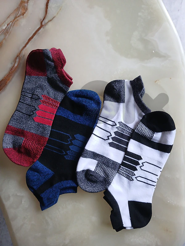 6 Pairs George Men's Classic Striped Crew Socks