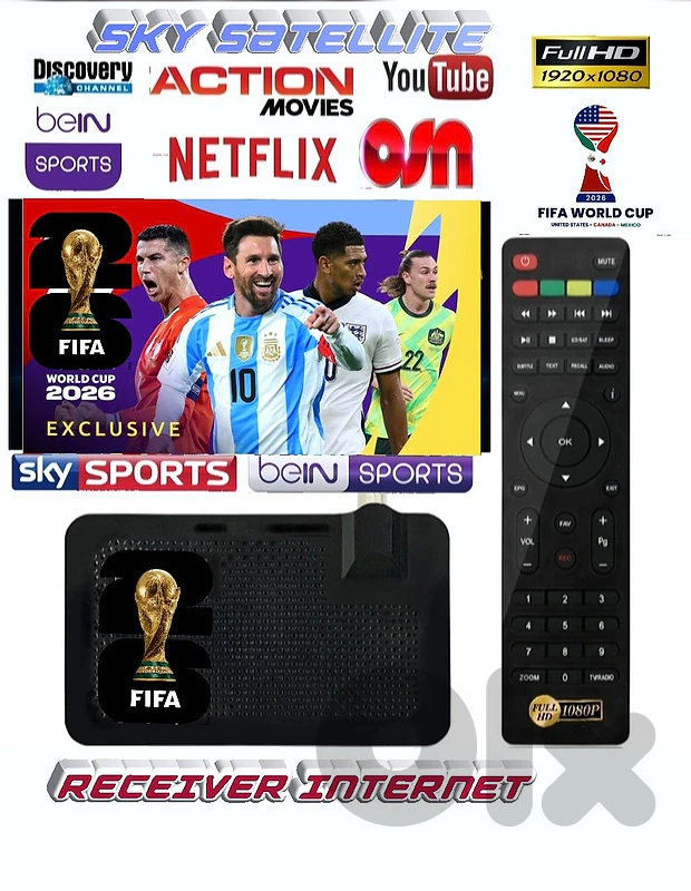 RECEIVER INTERNET FG-75  FIFA WORLD CUP 2026 رسفير يعمل على إنترنت