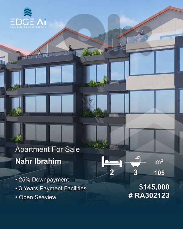 Apartment for sale ,under-construction,nahr ibrahim,#RA302123