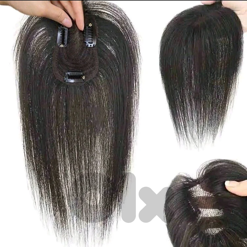 human hair topper extension اكستنشن لفروة الرأس