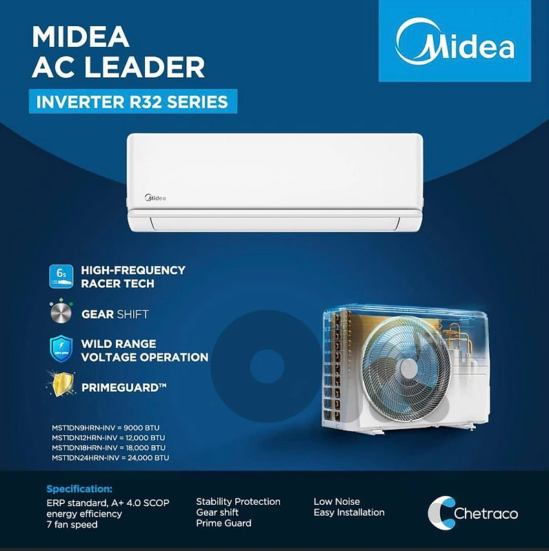 A/C 9000 Btu Midea inverter 349$