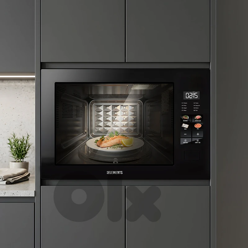 KB ELEMENTS 60cm Built-In Microwave - 25L Digital Touch Mi (ELK25MB1)