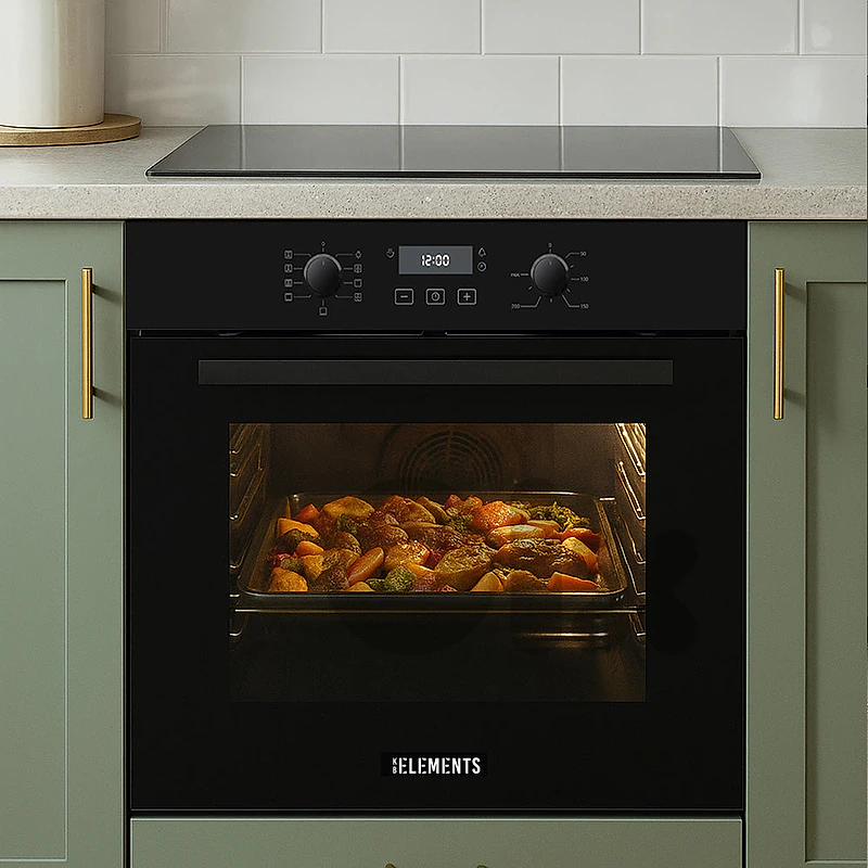 KB ELEMENTS Built-In Gas Oven 60cm - 73L Capacity, Convect (ELK73GV1)