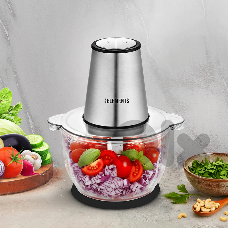 KB ELEMENTS Electric Chopper "ChopChop" - 2L Glass Bowl, 3 (ELK306FC)