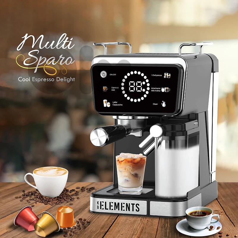KB ELEMENTS Multi Sparo Coffee Machine 3-in-1 - Touch Cont (ELK204CB)