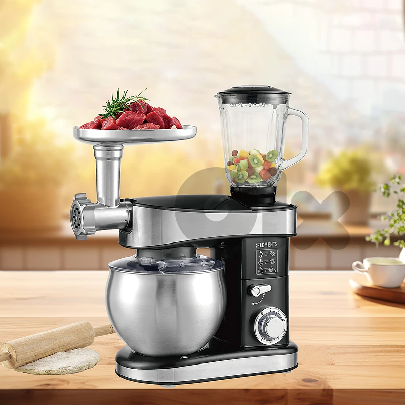 KB ELEMENTS Stainless Steel Stand Mixer 7.5L - 4-in-1 with (ELK75LP-BK