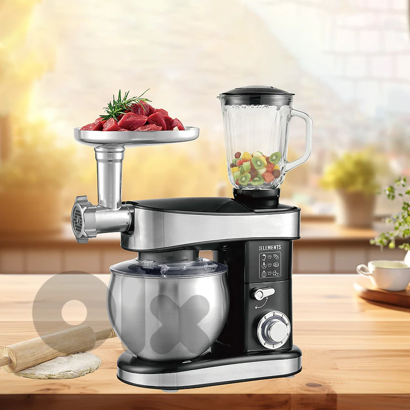 KB ELEMENTS Stainless Steel Stand Mixer 7.5L - 4-in-1 with (ELK75LP-BL