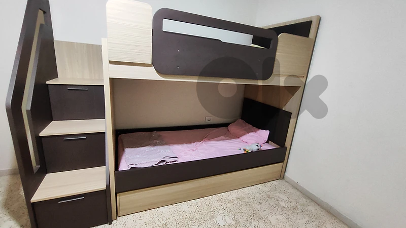 Kids Bunk Bed with 3 Mattresses – Like New - Superb Quality