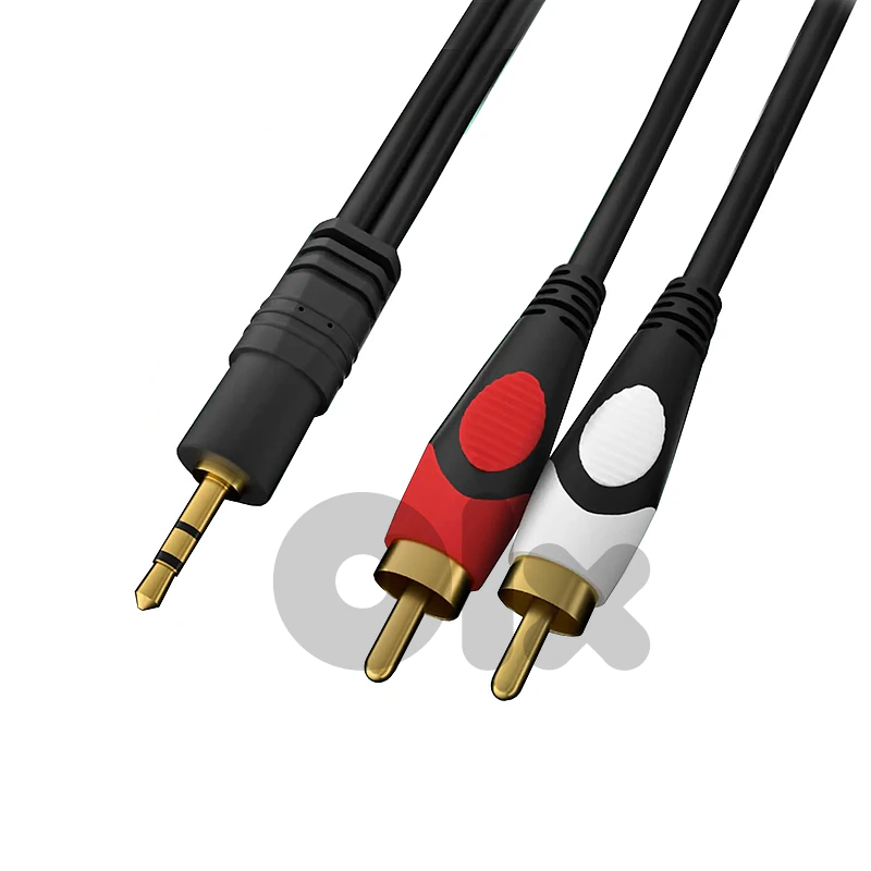 BUEROTIKA AUX 3.5mm Jack to 2 RCA Audio Cable - Full Coppe (52126)