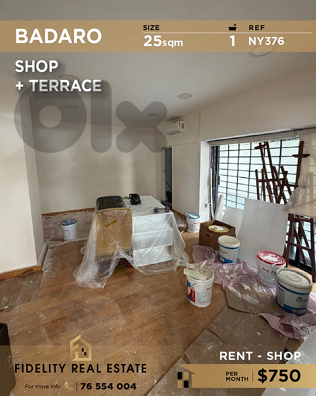 Shop for rent in Badaro NY376 محل تجاري للإيجار في بدارو