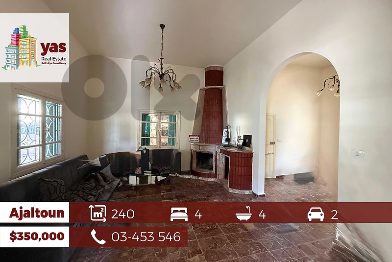 Ajaltoun 240m2 | House | Prime Location | Excellent Condition | TT