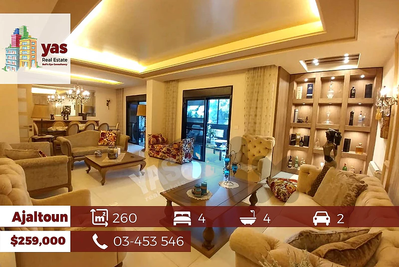 Ajaltoun 260m2 | Fully Furnished | Redesigned | View | Solar Power |