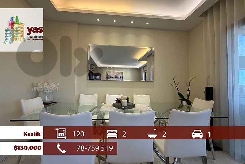 Kaslik 120m2 | Well Maintained | Panoramic View | EH