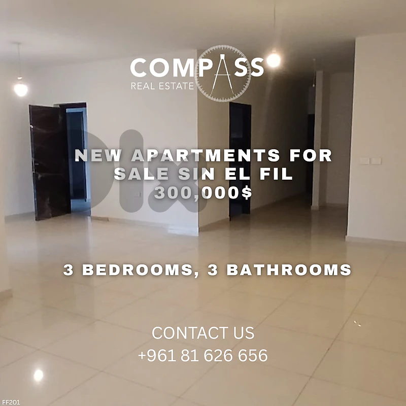 New apartment for sale in sin el fil prime location