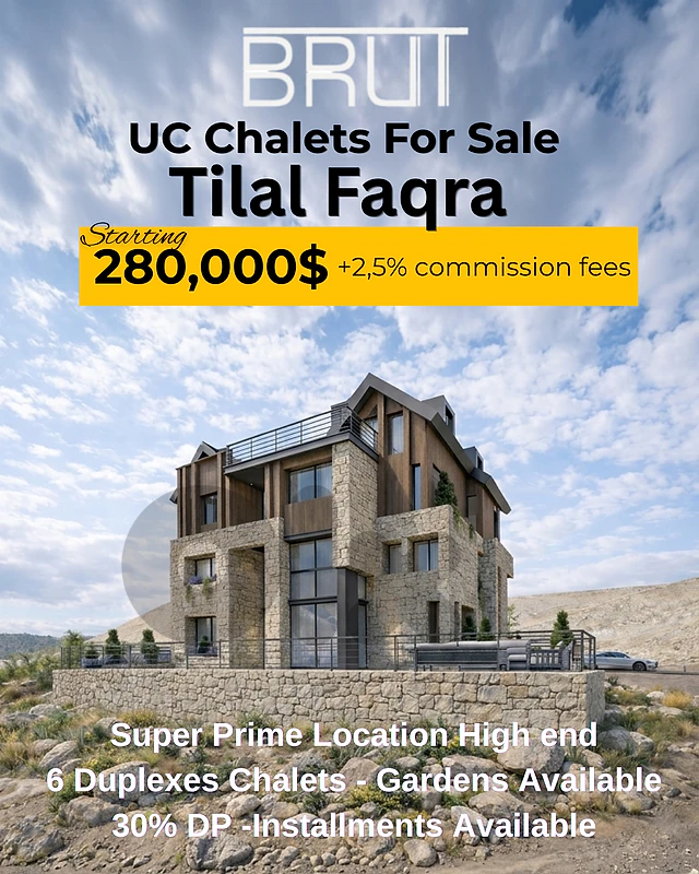Chalets Under Construction In Tilal Faqra High end Prime location