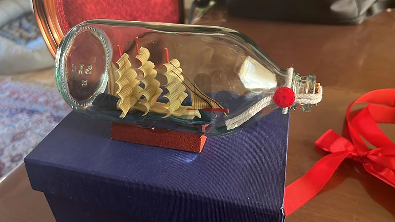 60 Party gifts_Ship in Glass Bottle (سوفنير)