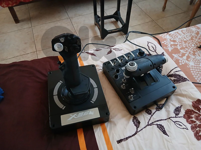 flight simulator joystick and throttle