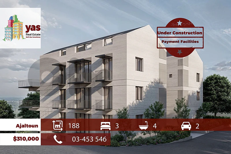 Ajaltoun 188m2 | Under Construction | Pyt Facilities | High End | TYT