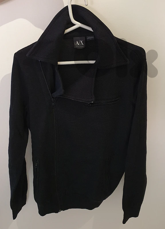 Armani Exchange (A|X) Dark Grey Zip-Up Sweater/Jacket