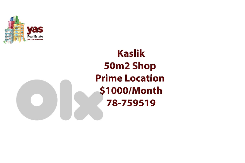 Kaslik 50m2 | Shop | Rent | Prime Location | Ideal Investment | RH/IV