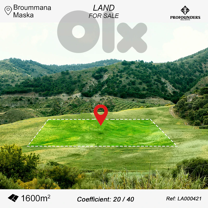 Land for sale in Broummana-Maska ارض للبيع في برمانا-مسقا