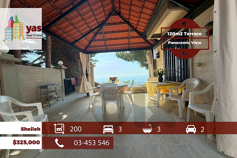 Sheileh 200m2 | 120m2 Terrace | Panoramic View | Well lighted | EL